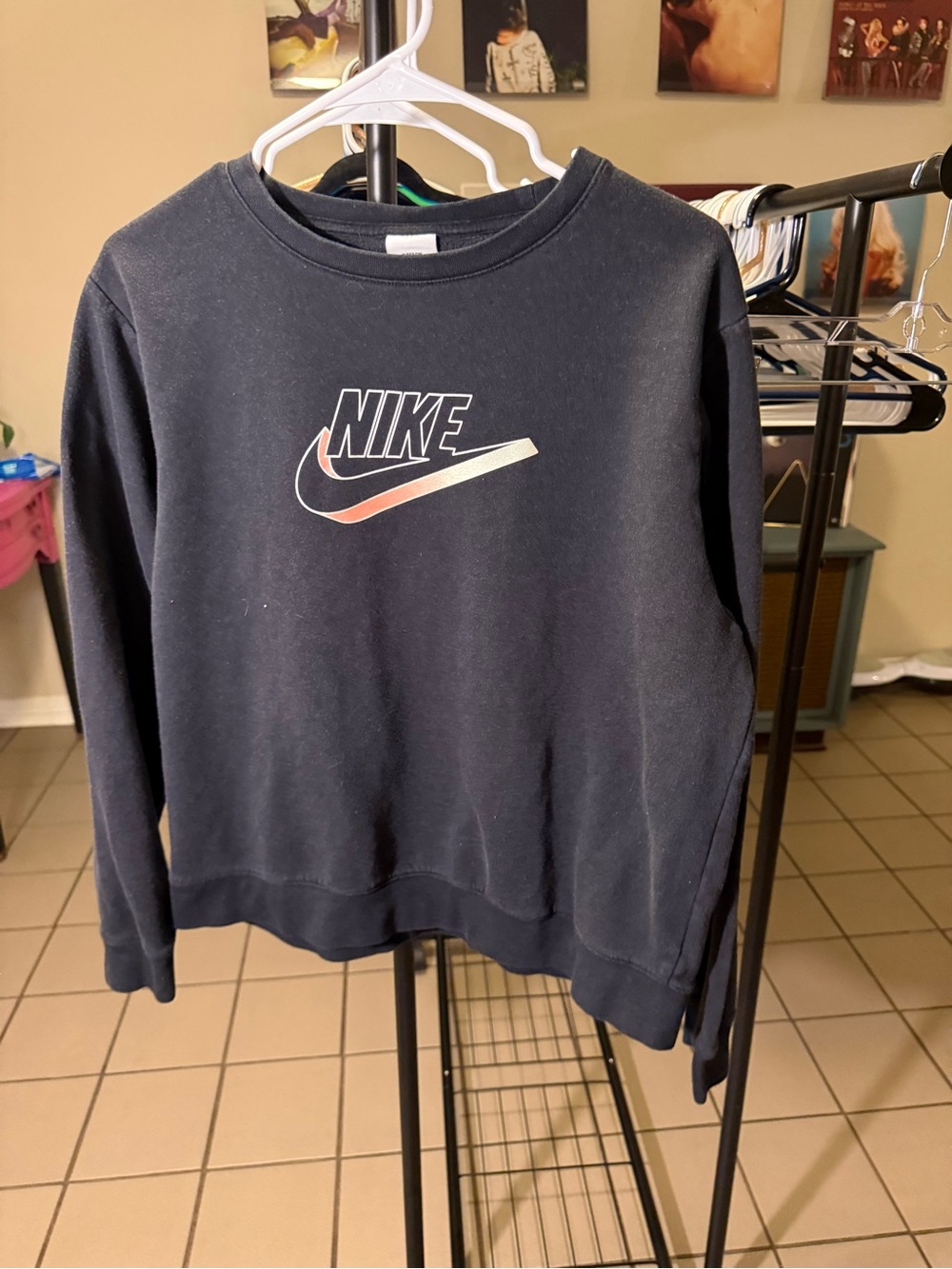 Nike Men's Black Crewneck Sweatshirt